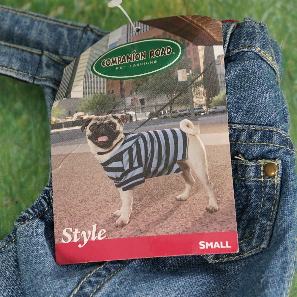 COMPANION ROAD PET FASHIONS DOG Denim JEANS PANTS SZ S - Picture 6 of 13